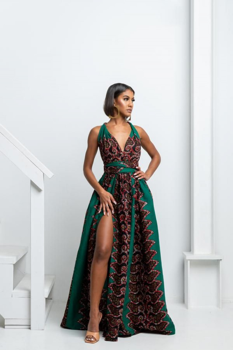 Chitenge Green Dresses 2023