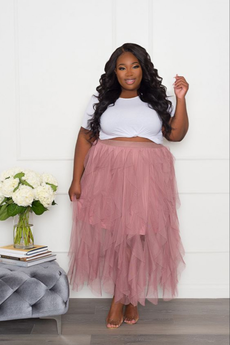 Fashion Tips White Crop Top Pink Formal Skirt, Birthday Girl Look: hair m,  long hair,  cocktail dress,  cocktail dress m  
