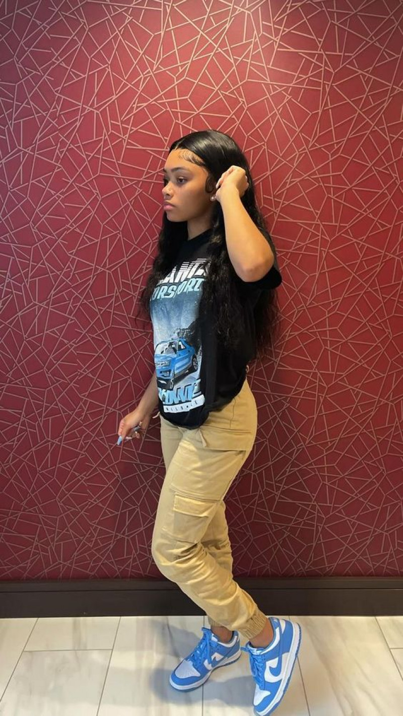 Black Shirt Fashion Trends With Beige Cargo, Swag 2023: teen fashion,  air jordan,  cargo pants  