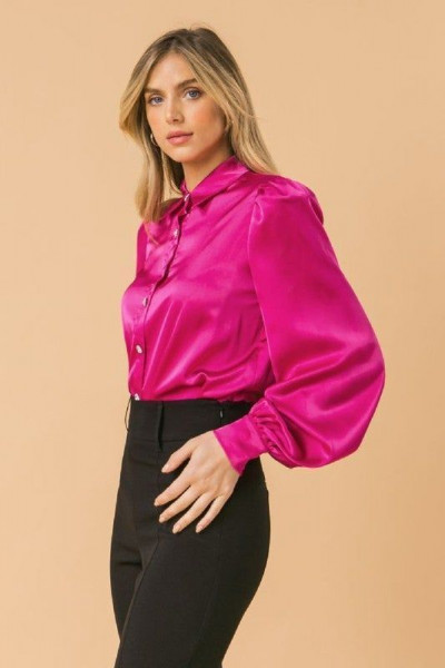 Purple and pink classy style with coat, shirt, dress: 