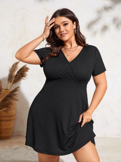 Fashion wear vestidos curvy cortos vestido corto plus, plus size dress: plus size dress,  cocktail dress,  sheath dress,  women's dress,  vestido rayas lineas corto casual formal talla curvy extra,  vestido zipper manga 3/4 plus size curvy fresco un básico,  vestido corto casual campana plus size curvy tallas extra,  vestido corto plus  