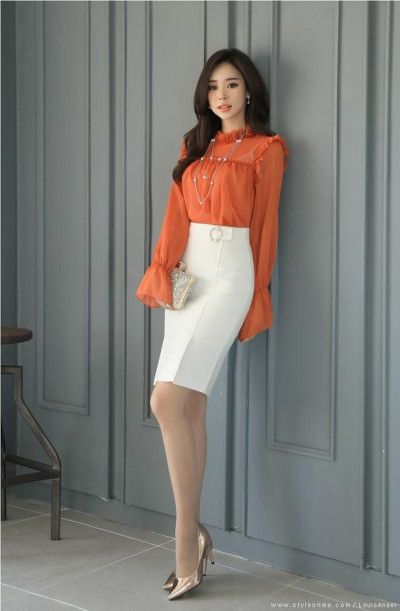 Adorable looks tight skirt asian high-heeled shoe: pencil skirt,  high-heeled shoe  