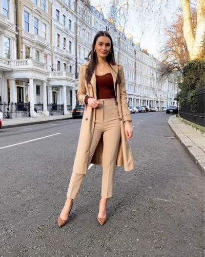 Beige best picks with blazer: 